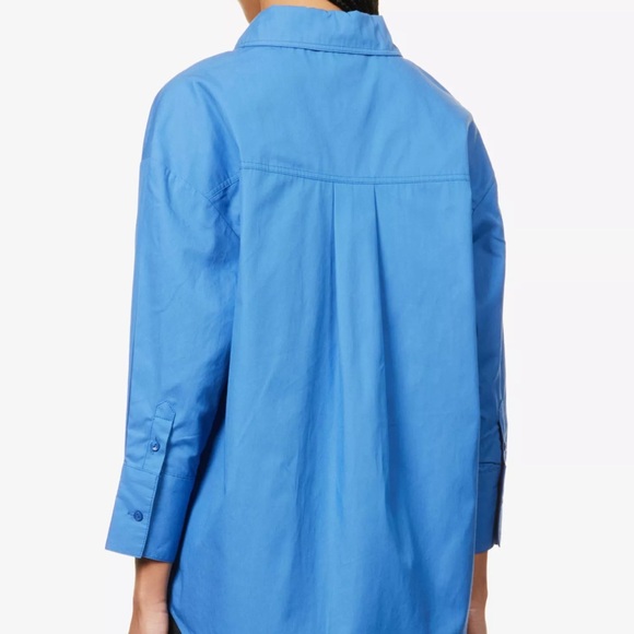 Anine Bing Blue Button Down Shirt - Picture 11 of 12